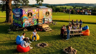 So könnte es aussehen, wenn mit einem gestalteten Bauwagen in Apelern Jugendarbeit belebt wird. (Foto: Symbolbild/KI-generiert gk)