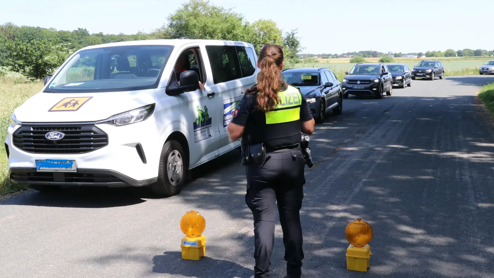 Hat die Schwerpunktkontrolle geleitet: Polizeikommissarin Ahrens. (Foto: gi)