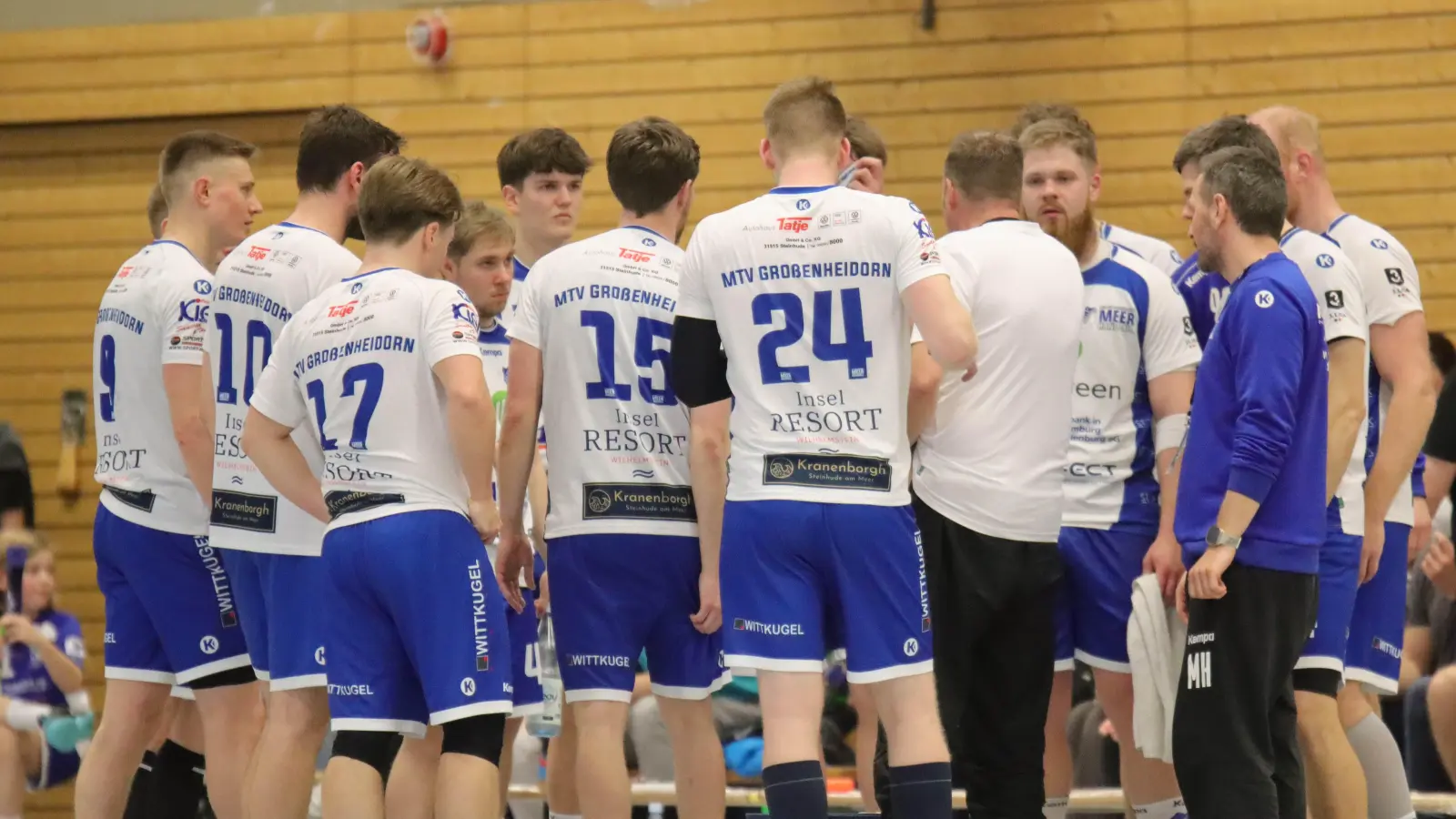 Bei einer Auszeit: Durchatmen geht derzeit nur auf der Platte. Der MTV kämpft jede Woche um den Klassenerhalt. (Foto: tau)