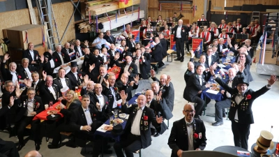 Großartige Stimmung beim Bürgerfrühstück der Bürgerkompanie.  (Foto: gi)