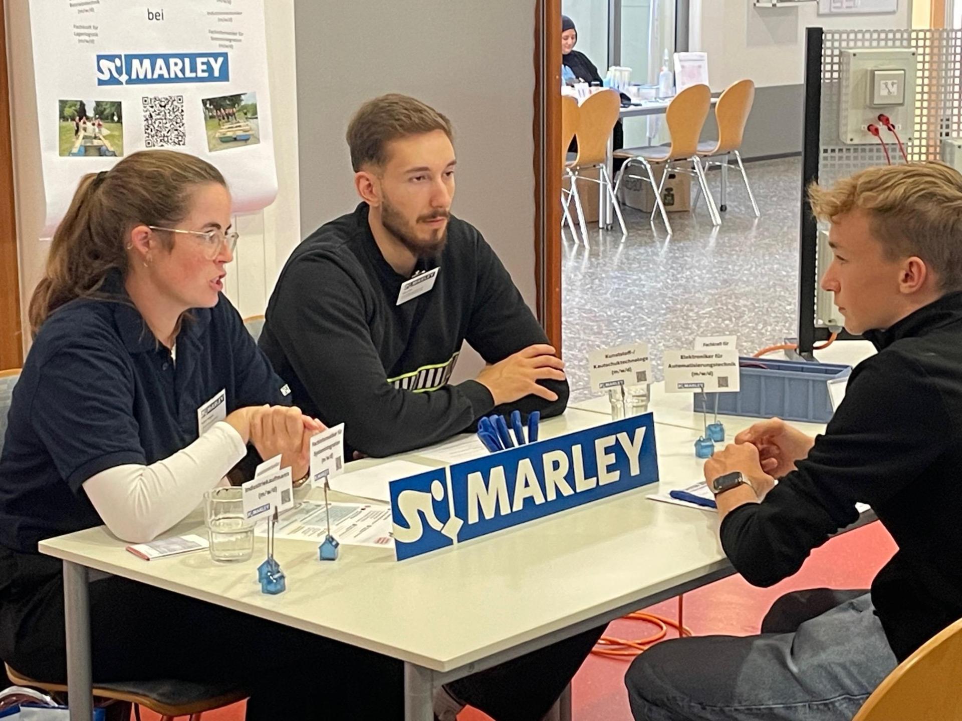 Austausch: Messestand der Firma Marley. (Foto: privat)