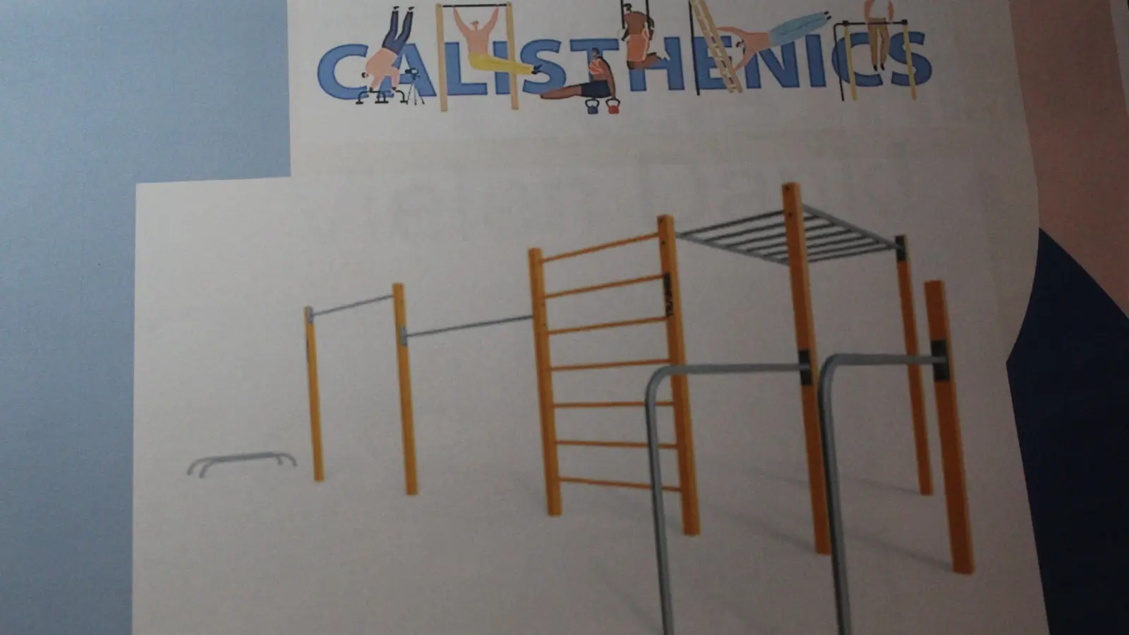 So könnte es aussehen: Ein Vorschlag der Trainingsgruppe für Calesthenics-Geräte. (Foto: privat)