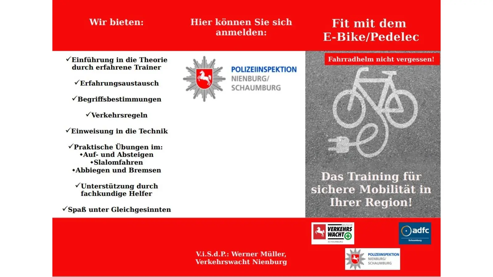 Fit mit dem E-Bike. (Foto: PI SHG/NI)