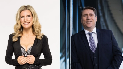 Schlager-Doubles der Extraklasse: Helene Fischer-Double „Caro“ und Roland Kaiser-Double Torsten Dehnert.  (Foto: privat)