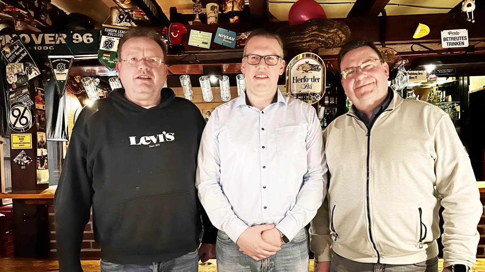Die Komiteeältesten Frank Döpke (v.l.), Tobias Wehrhahn, Stephan Battermann.<br> (Foto: privat)