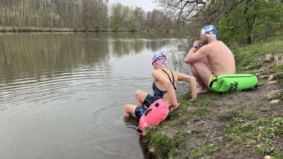 Der Weg in das Wasser kostet jedes Mal Überwindung. (Foto: nd)