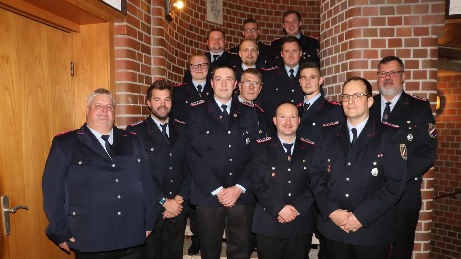 Auf einen Blick: Beförderte Kameraden der Ortswehr. (Foto: gi)