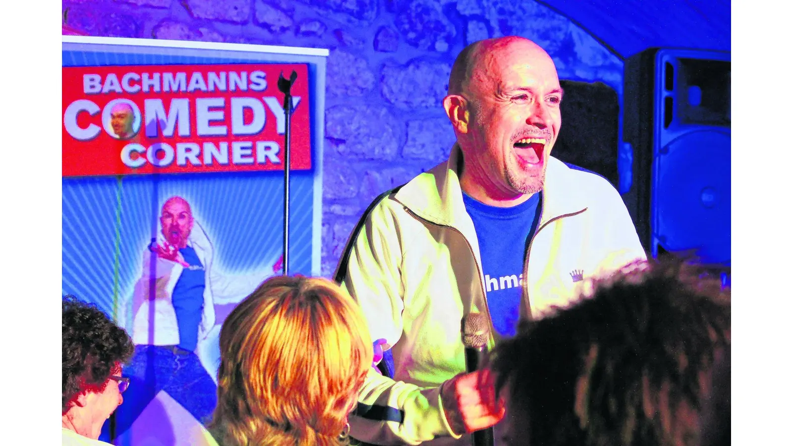 Lustige Entertainer in der komischen Kellerecke (Foto: tau)