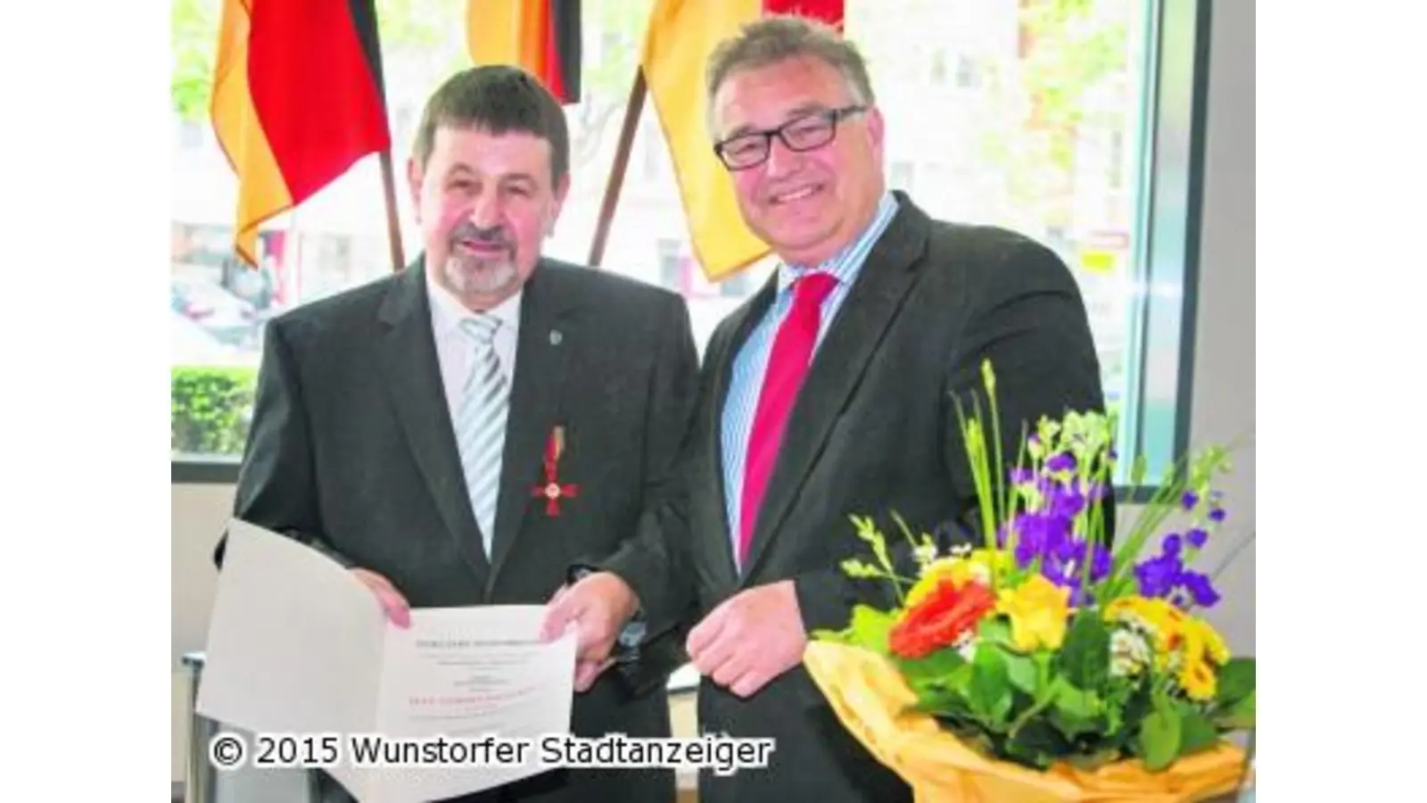 Große Ehre für Dieter Brüning (Foto: tau)