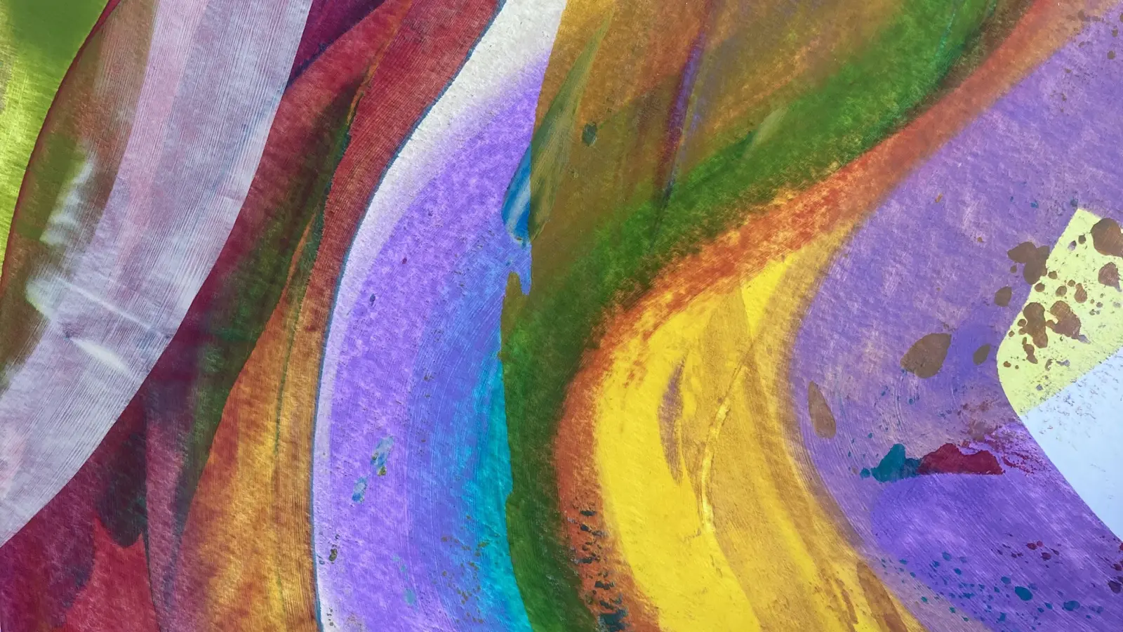 Aus dem Gemeinschaftsprojekt beider Schulen: „Bewegungs“-Motive. (Foto: Katja Ippisch)