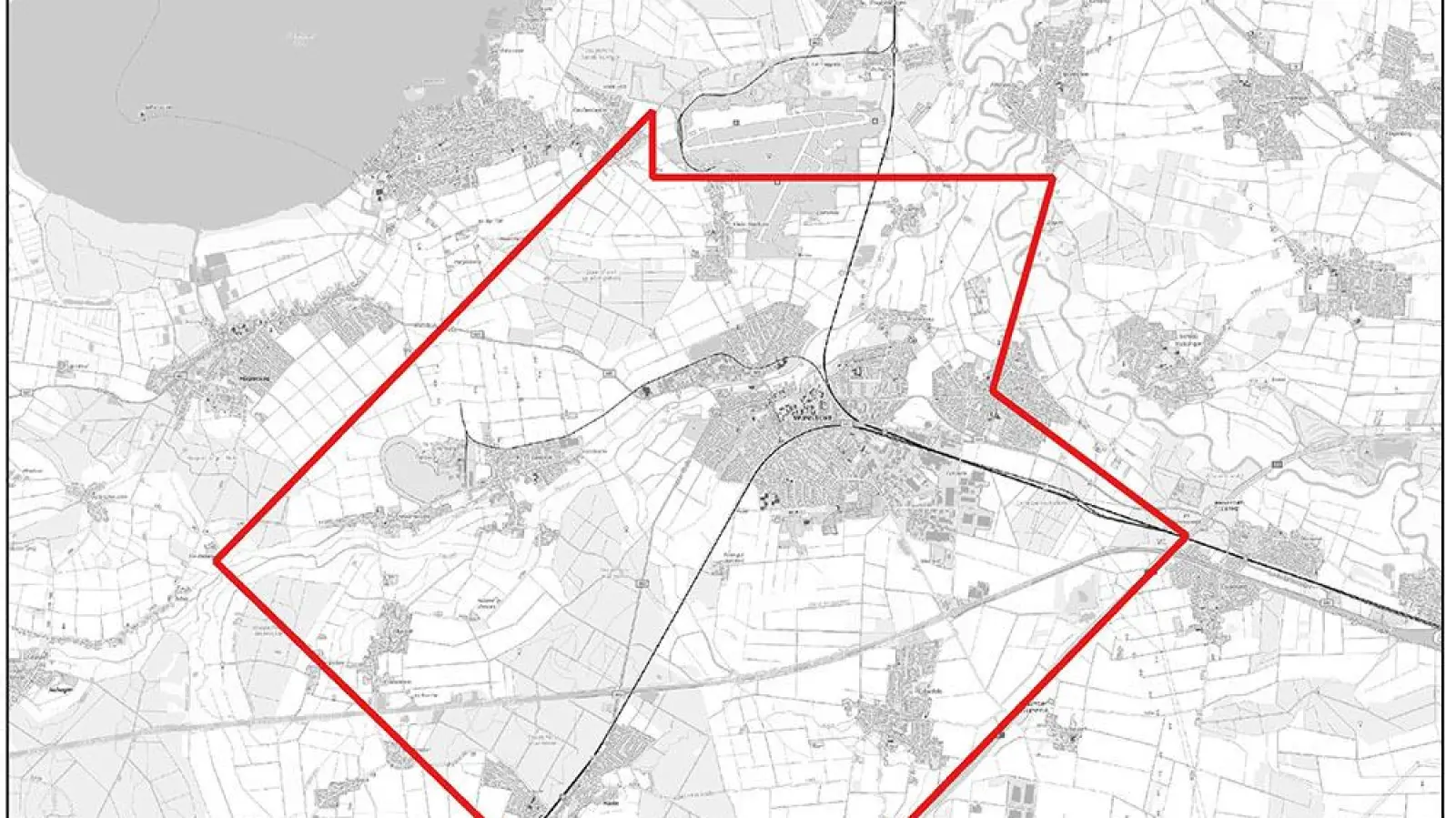 Genehmigung erteilt: Das Erlaubnisfeld Meerwärme I erstreckt sich rund um Wunstorf bis nach Bokeloh, Haste und an die Bundesautobahn 2. (Foto: LBEG)