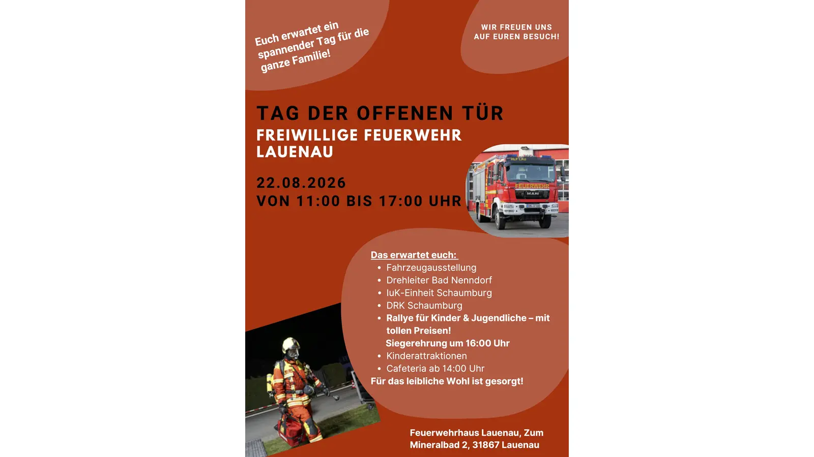 Das Plakat der Feuerwehr. (Foto: red)