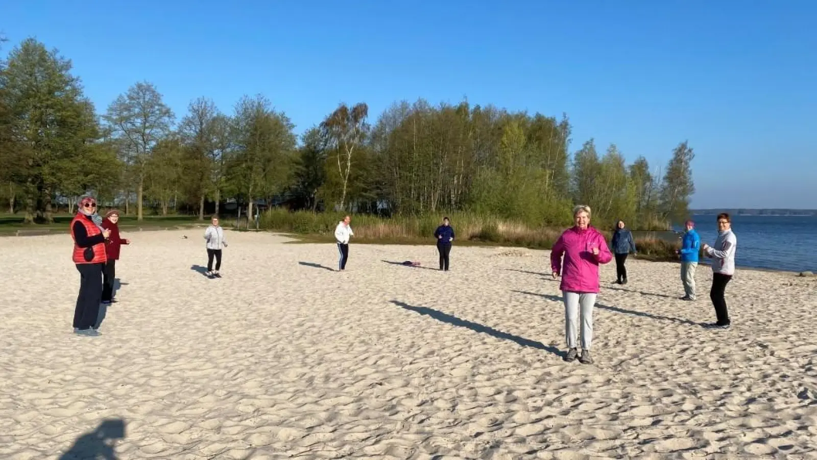 Auf der Badeinsel: Bildungsurlaub Steinhuder Meer. (Foto: privat)