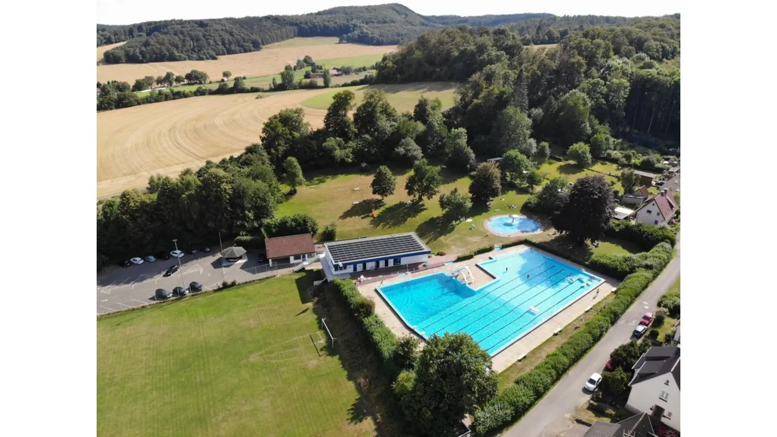 Idylle pur! Das Freibad Laßbruch öffnet ab dem 12. Mai wieder seine Tore für die Badegäste. <br> (Foto: ste)