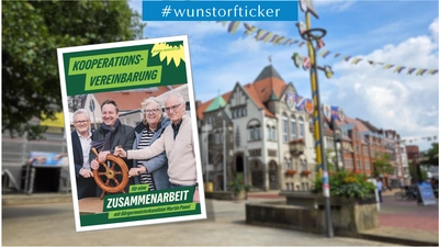 Redaktionelle Fehler entdeckt: Kooperationsvereinbarung von CDU, Grünen und FDP. (Foto: tau, privat, Bildmontage)