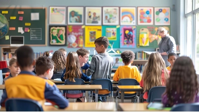 Ganztagsbetreuung an Grundschulen: Diskussion um provisorische Interimslösungen.  (Foto: KI-generiertes Bild / 123RF)