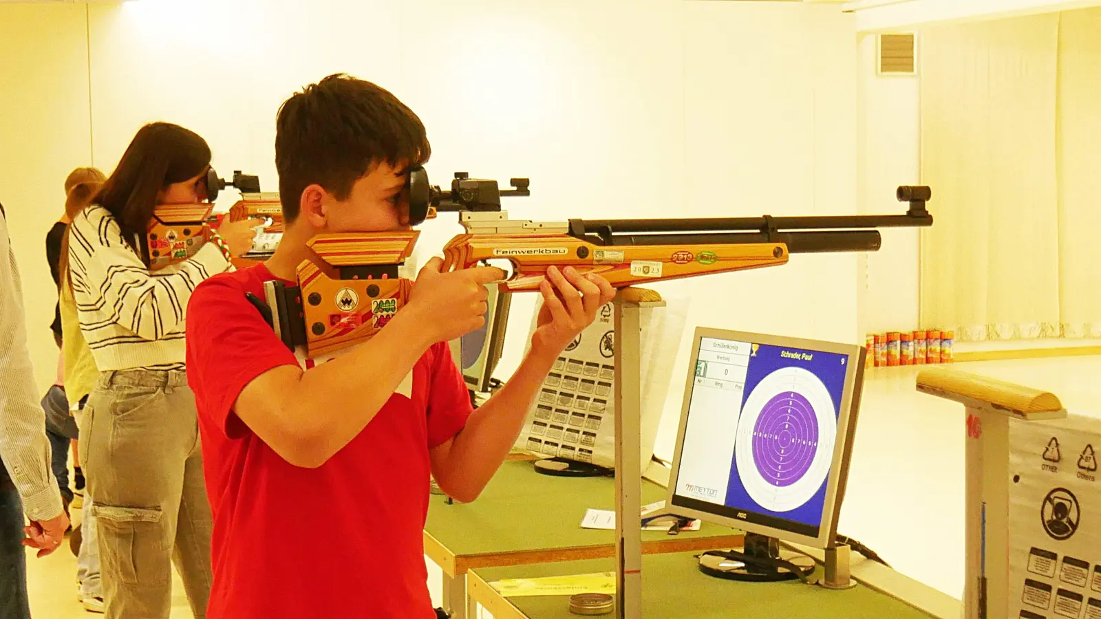 Schießübung für den Erfolg beim Kinderschützenfest. (Foto: gk)