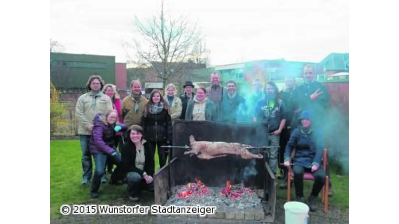 Alternatives Osterfeuer der Pfadfinder (Foto: tau)