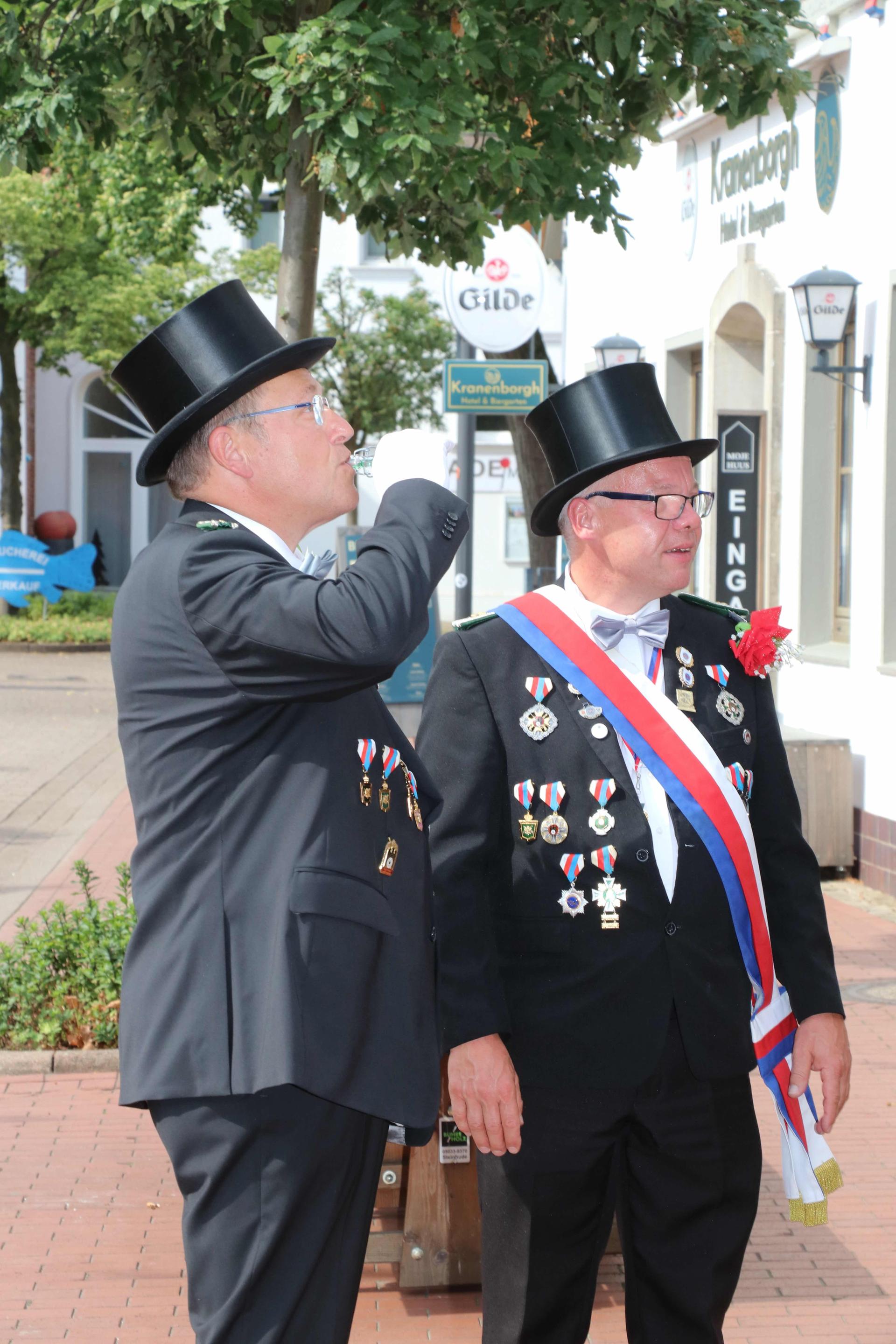 Teil des Schützenfestwochenendes: Eindrücke vom Bürgerfrühstück.  (Foto: gi)