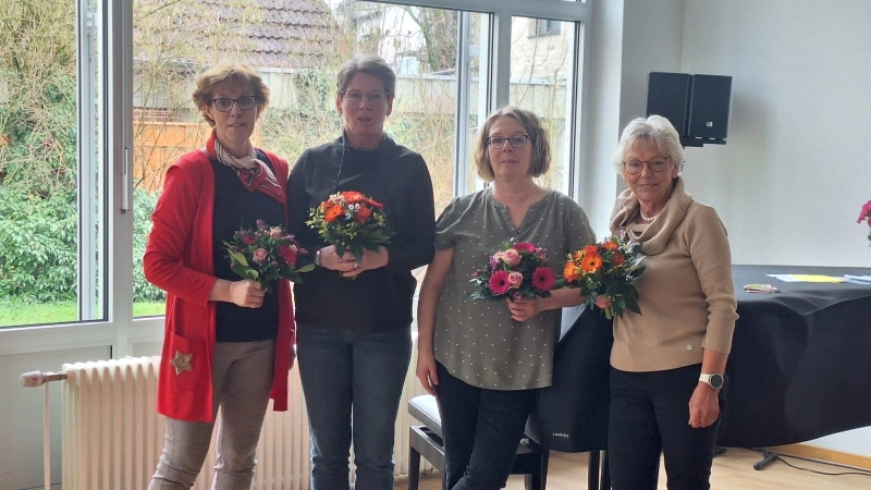 Der neue Vorstand (v.li.): Anja Weerts, Katja Schulz, Christine Arndt und Gisela Bredthauer. (Foto: privat)