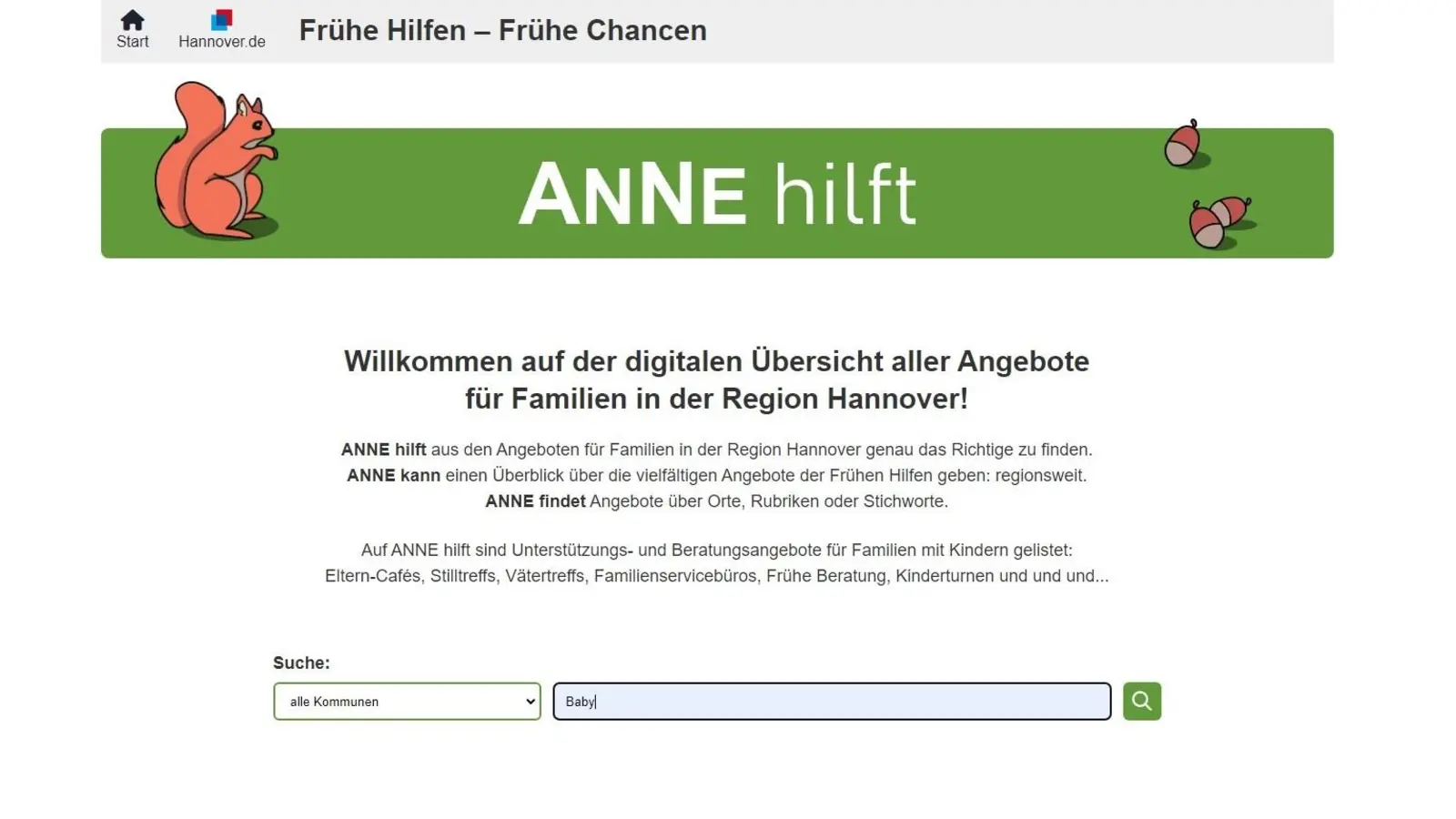 Ist freigeschaltet: Die interaktive Website der Frühen Hilfen - Frühe Chancen. (Foto: privat)