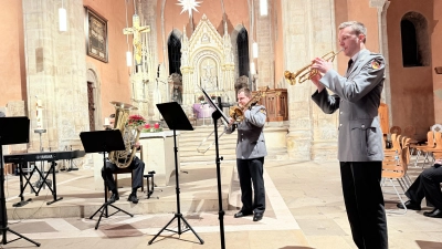 In der Stiftskirche: Ensembles des Heeresmusikcorps.  (Foto: privat)