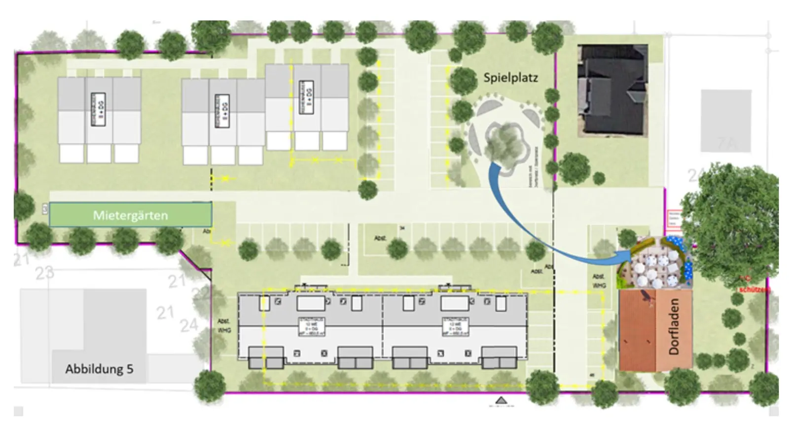 Hinfällig: Eine Entwurfsskizze für eine Umgestaltung des Grundstücks aus dem vergangenen Jahr. (Foto: privat)