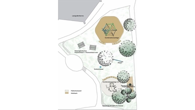 Die Anordnung der Spielgeräte am Thermalbad. (Foto: Stadt Bad Nenndorf / Repro gk)