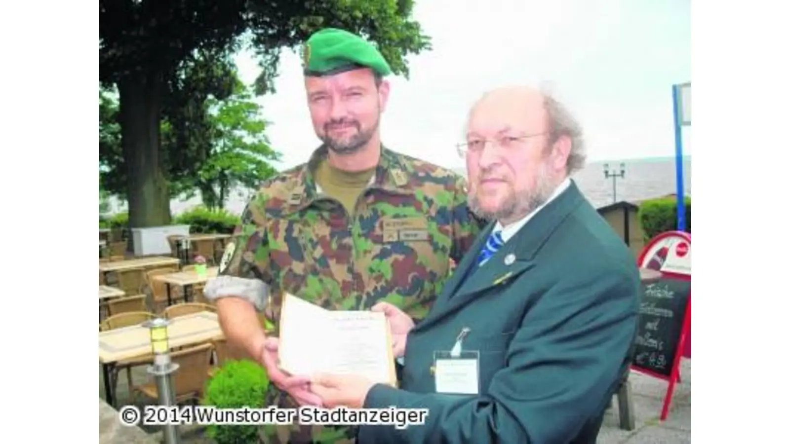 Schweizer bringen Scharnhorst-Buch mit (Foto: mk)