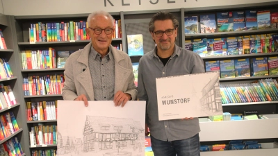 Haben den Kalender vorgestellt: Klaus Jagla (li.) und Jan Weber. (Foto: gi)