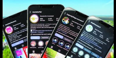 Sollen Zielgruppen erreichen: Die Social Media-Kanäle der Stadt. (Grafik: Wunstorfer Stadtanzeiger)