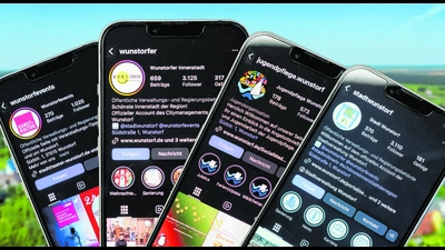 Sollen Zielgruppen erreichen: Die Social Media-Kanäle der Stadt. (Grafik: Wunstorfer Stadtanzeiger)