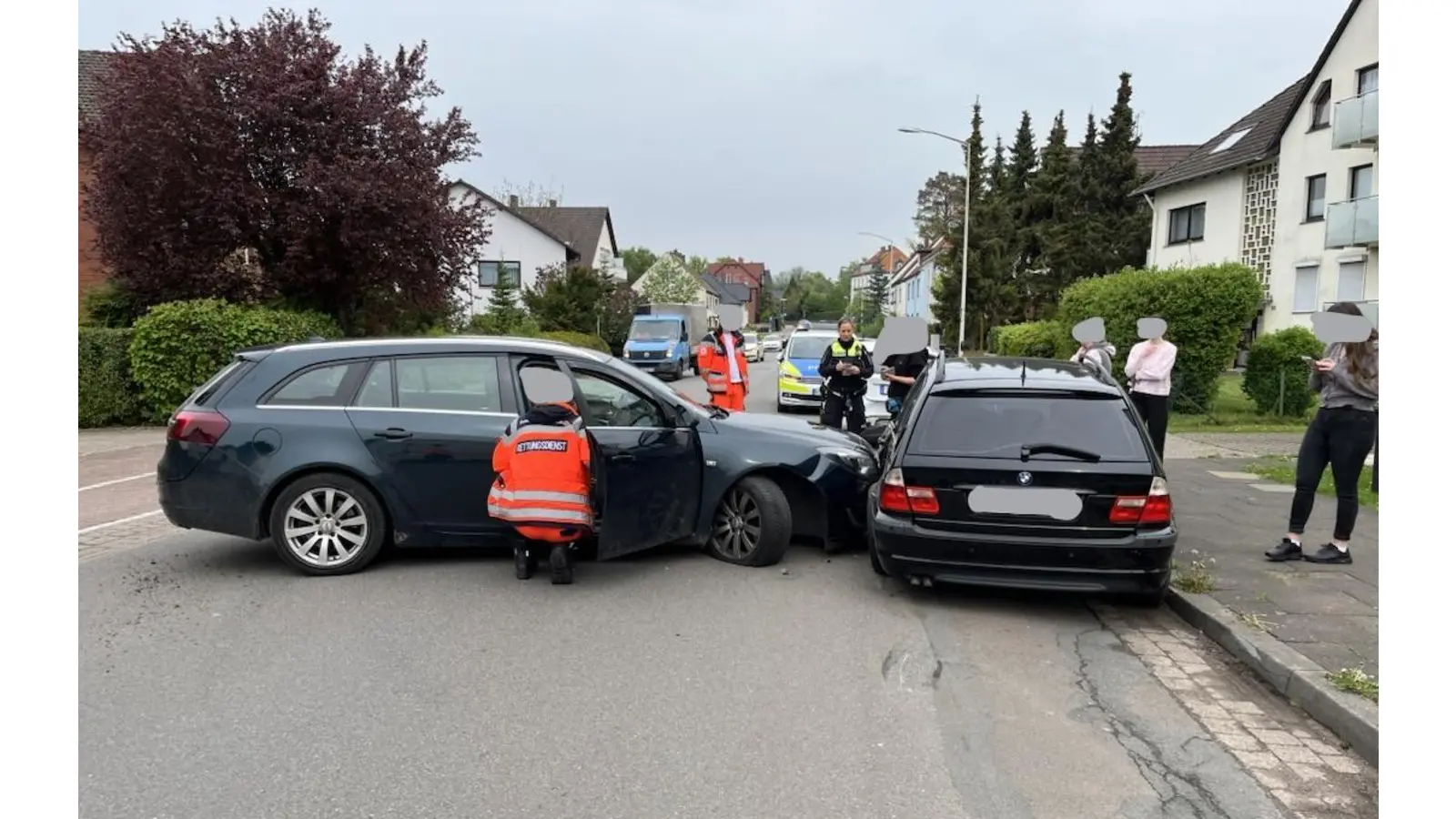Unfallstelle Bückeburg, in der Rintelner Straße. (Foto: privat)