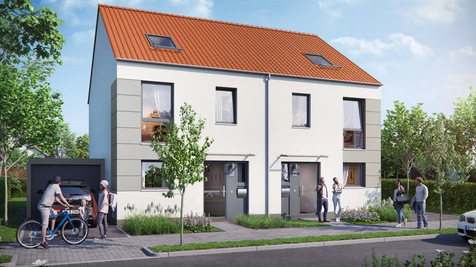 Visualisierung: So sollen die Häuser in Gümmer künftig aussehen. (Foto: DORNIEDEN Gruppe)