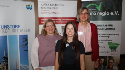 Haben den Morgen gestaltet (v.li.): Carolin Schmidt, Sanja Rentziehausen und Dina de Haas. (Foto: gi)