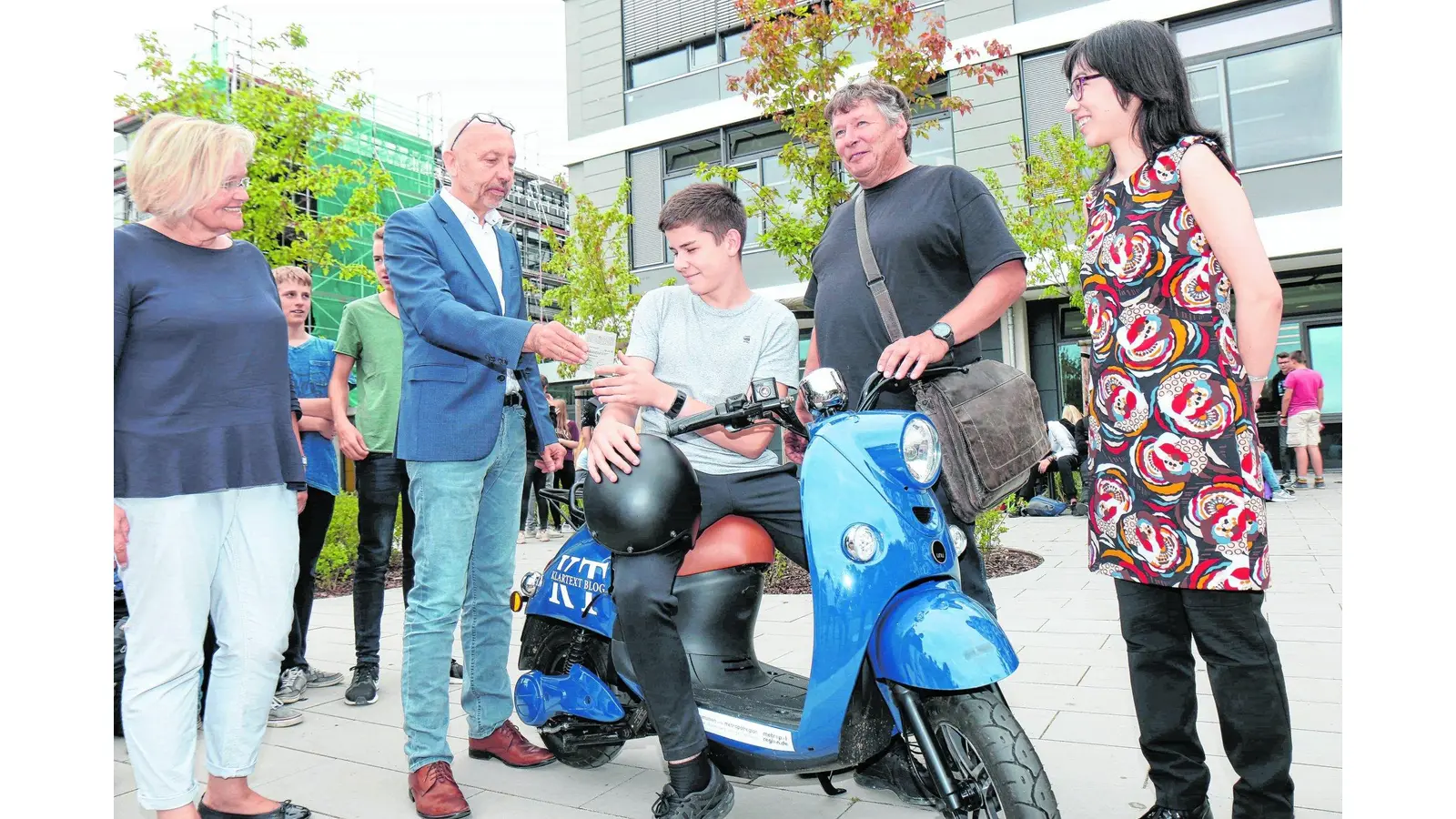Die IGS hat jetzt ein E-Mofa im Fuhrpark (Foto: tau)