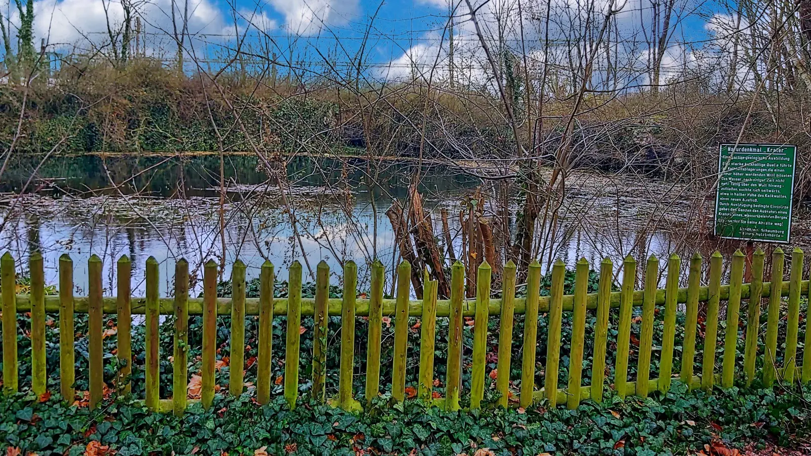 Das Naturdenkmal Krater heute. (Foto: gk)