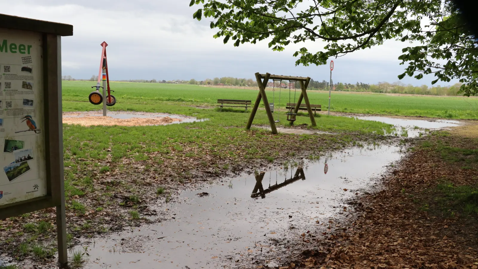 Nicht nutzbar ist der Spielplatz an der Waldgaststätte Altens Ruh. (Foto: gi)