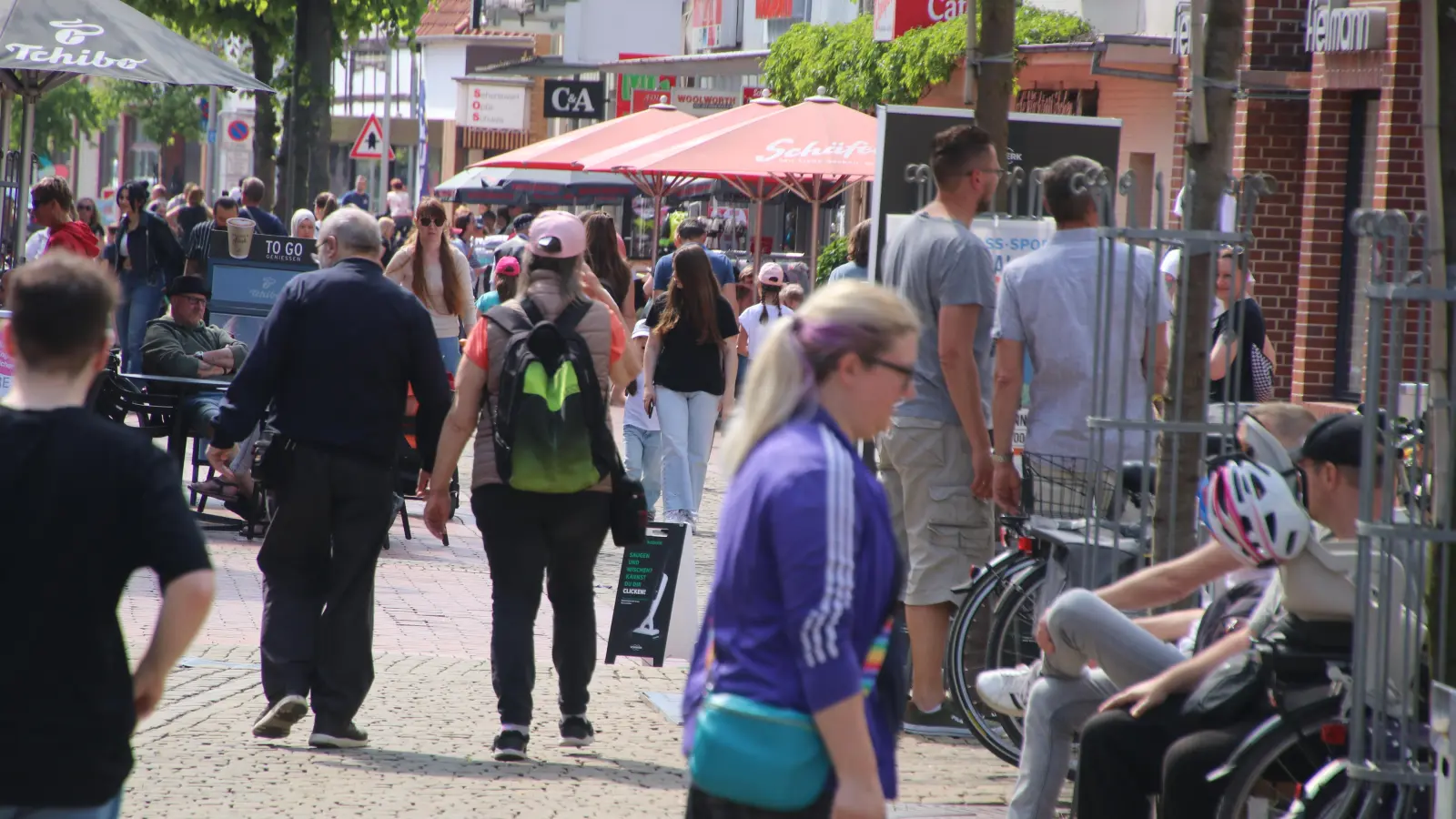 Aus dem Mai 2023: Die Besucher in der Innenstadt.  (Archivbild: gi)