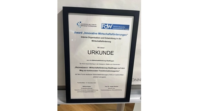 Die Anerkennungsurkunde für Stadthagen „Re|new|sance”. (Foto: privat)