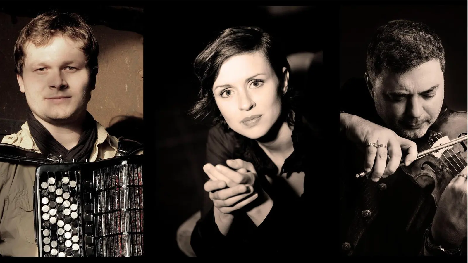Machen zusammen Musik (v.li.): Robert Kusiolek, Elena Chekanova und Anton Sjarov. (Foto: privat)