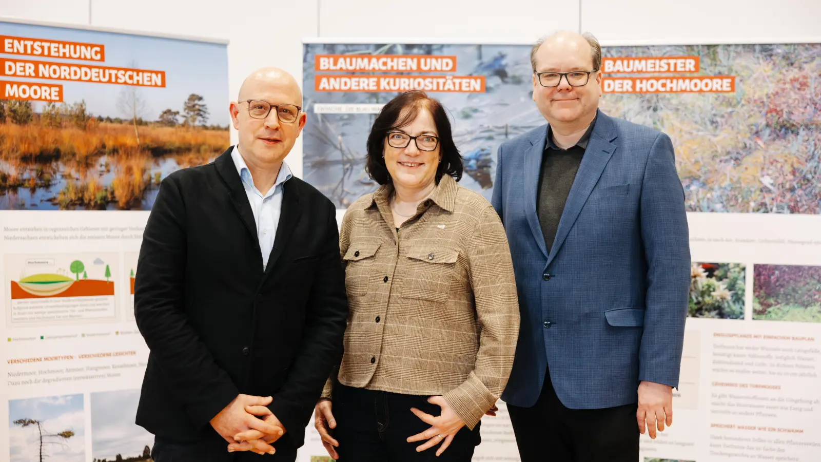 Umwelt- und Klimadezernent der Region Hannover, Jens Palandt, Direktorin des NLWKN, Anne Rickmeyer und Umweltminister Christian Meyer. (Foto: Philipp Schröder)