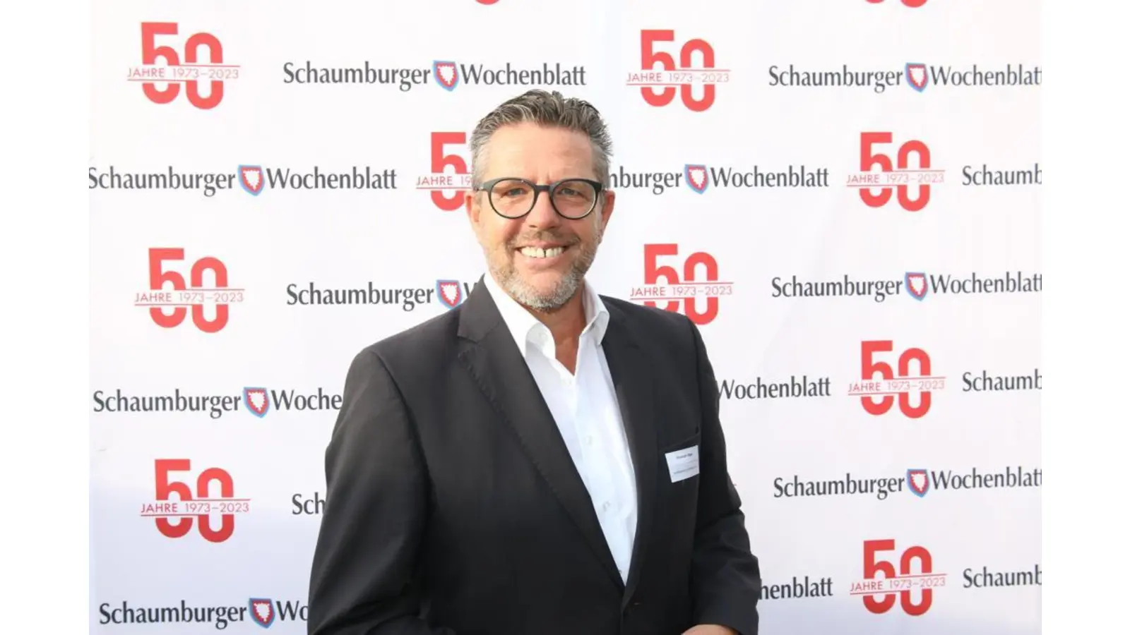 SMS-Vorsitzender Christoph Jäger während der 50-Jahr-Feier des Schaumburger Wochenblattes. (Foto: Privat)