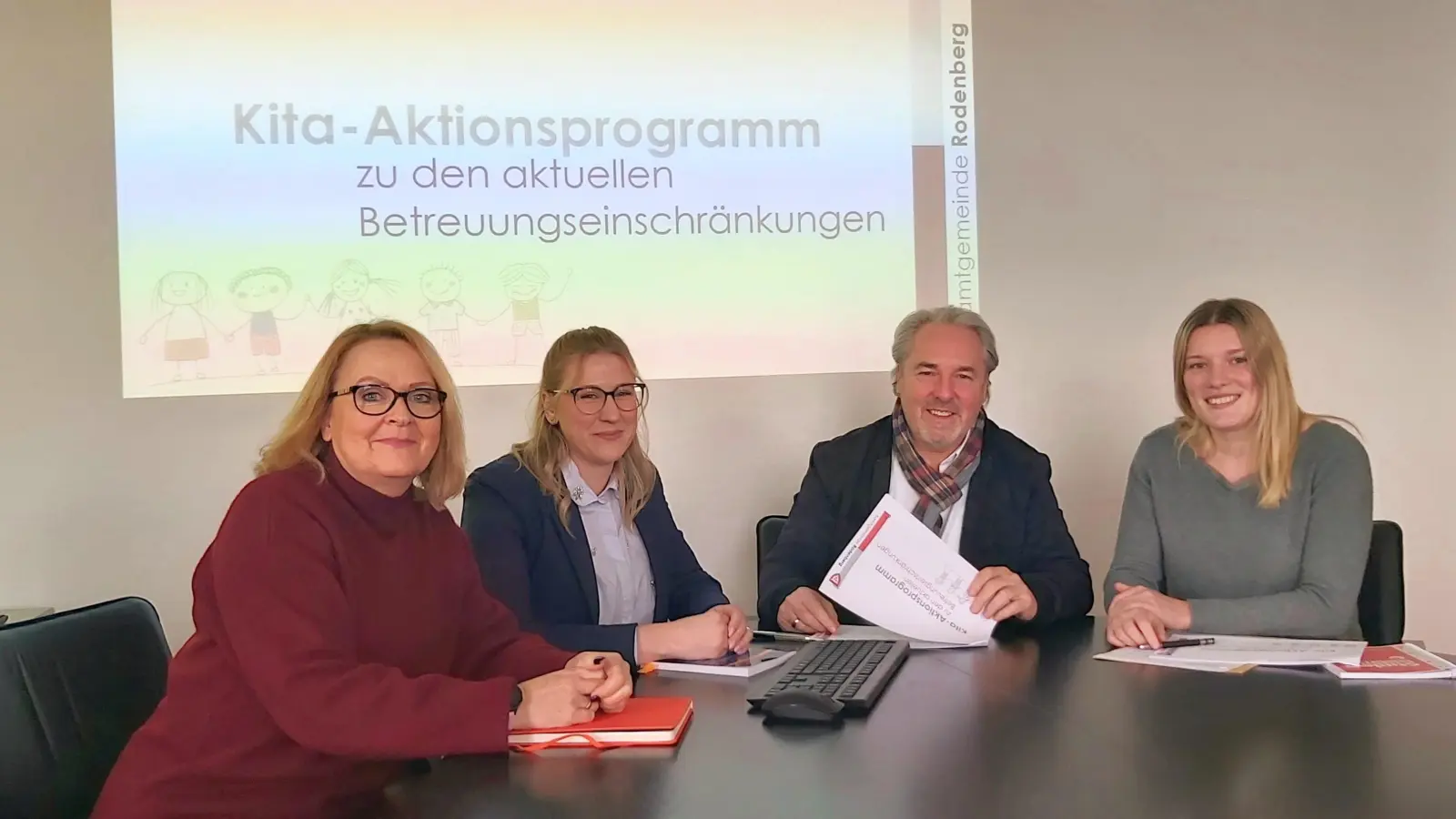 Entwickelten gemeinsam das Aktionsprogramm: Saskia Kutscha, Cheyenne Gerstner, Thomas Wolf, Anja Schmidt sowie Martina Schrader (nicht auf dem Foto). (Foto: gk)