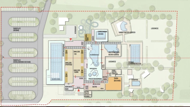 Aus der Konzeptstudie: Die angedachte Neustrukturierung der einzelnen Bereiche. (Foto: Stadt Wunstorf)
