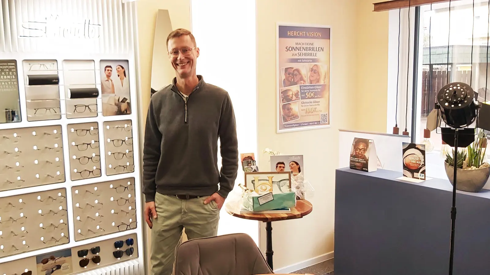 Optiker Andreas Hercht hat schon viel Bestätigung von den Rodenberger erfahren. (Foto: gk)