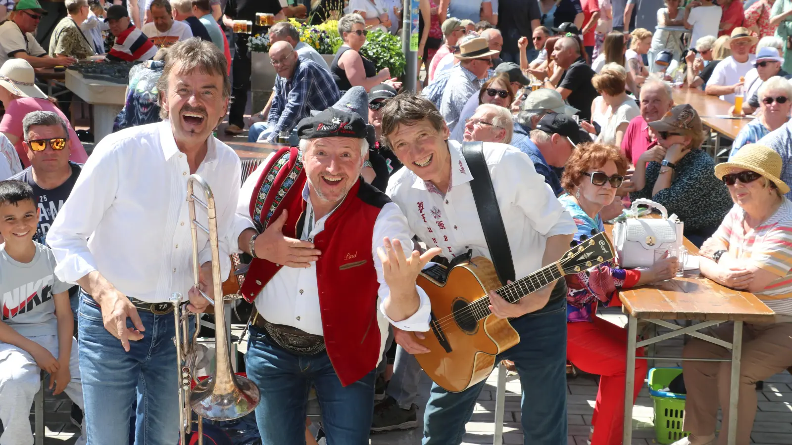 Die Pfunds-Kerle in neuer Besetzung (v.li.): Franz Pischler, Paul und Martin Köhle. (Foto: gi)