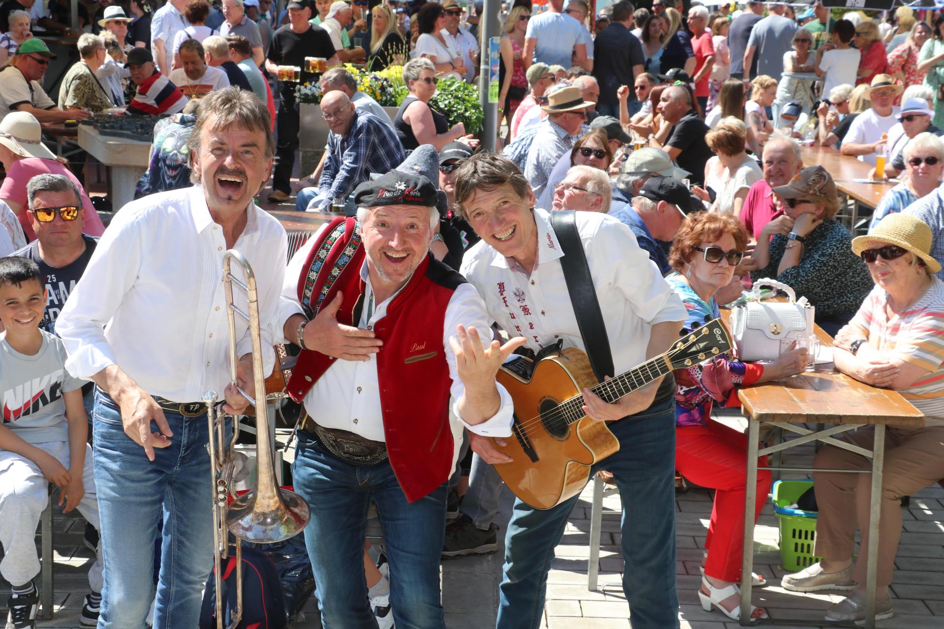 Die Pfunds-Kerle in neuer Besetzung (v.l.): Franz Pischler, Paul und Martin Köhle (Foto: gi)