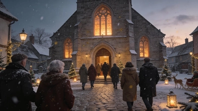 Gottesdienste an Weihnachten. (Foto: KI)