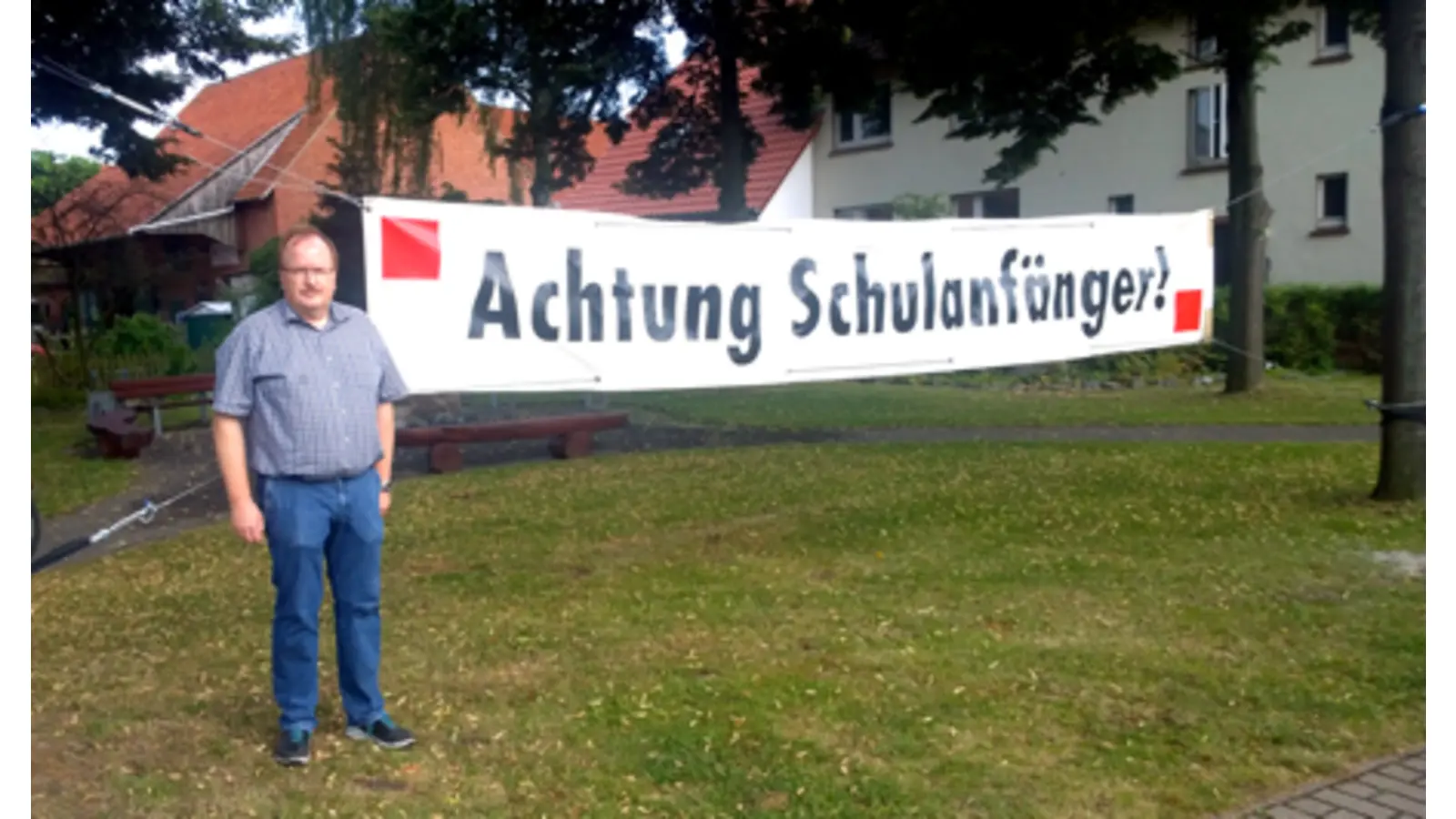 Auch dieses Jahr ein Banner (Foto: mk)